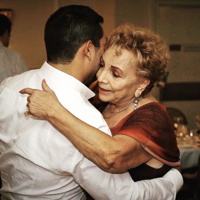 mother and son dance