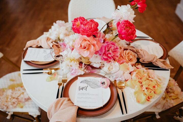 bouquet on the table